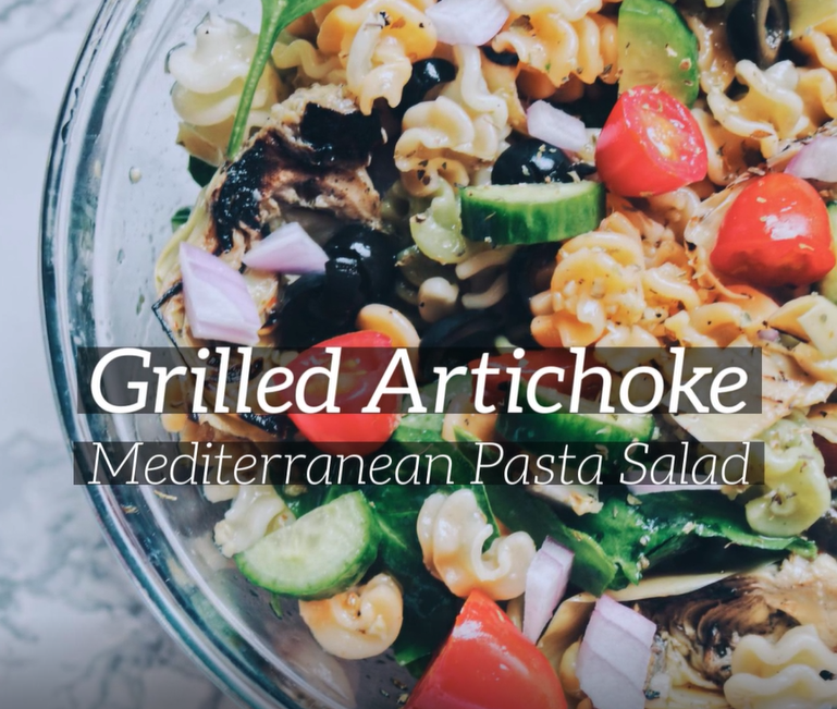 Grilled Artichoke Pasta Salad