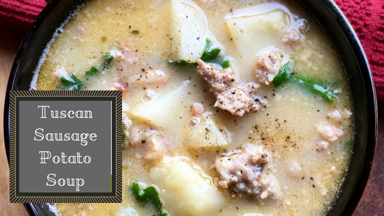 Crock-tober Tuscan Sausage Potato Soup