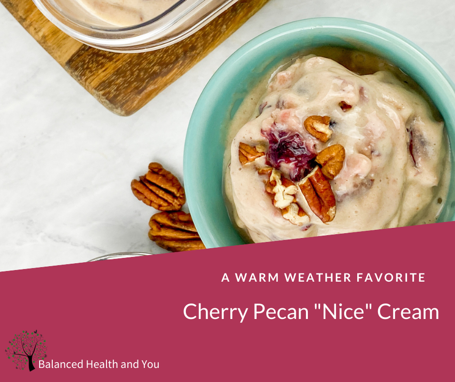 Recipe - Cherry Pecan Nice Cream